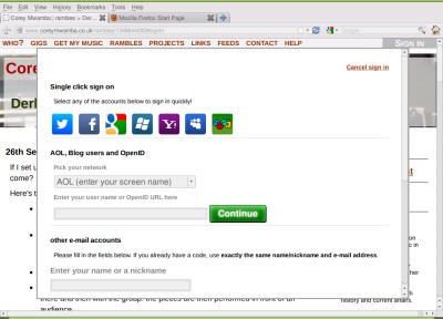 a screenshot from Firefox—rare!